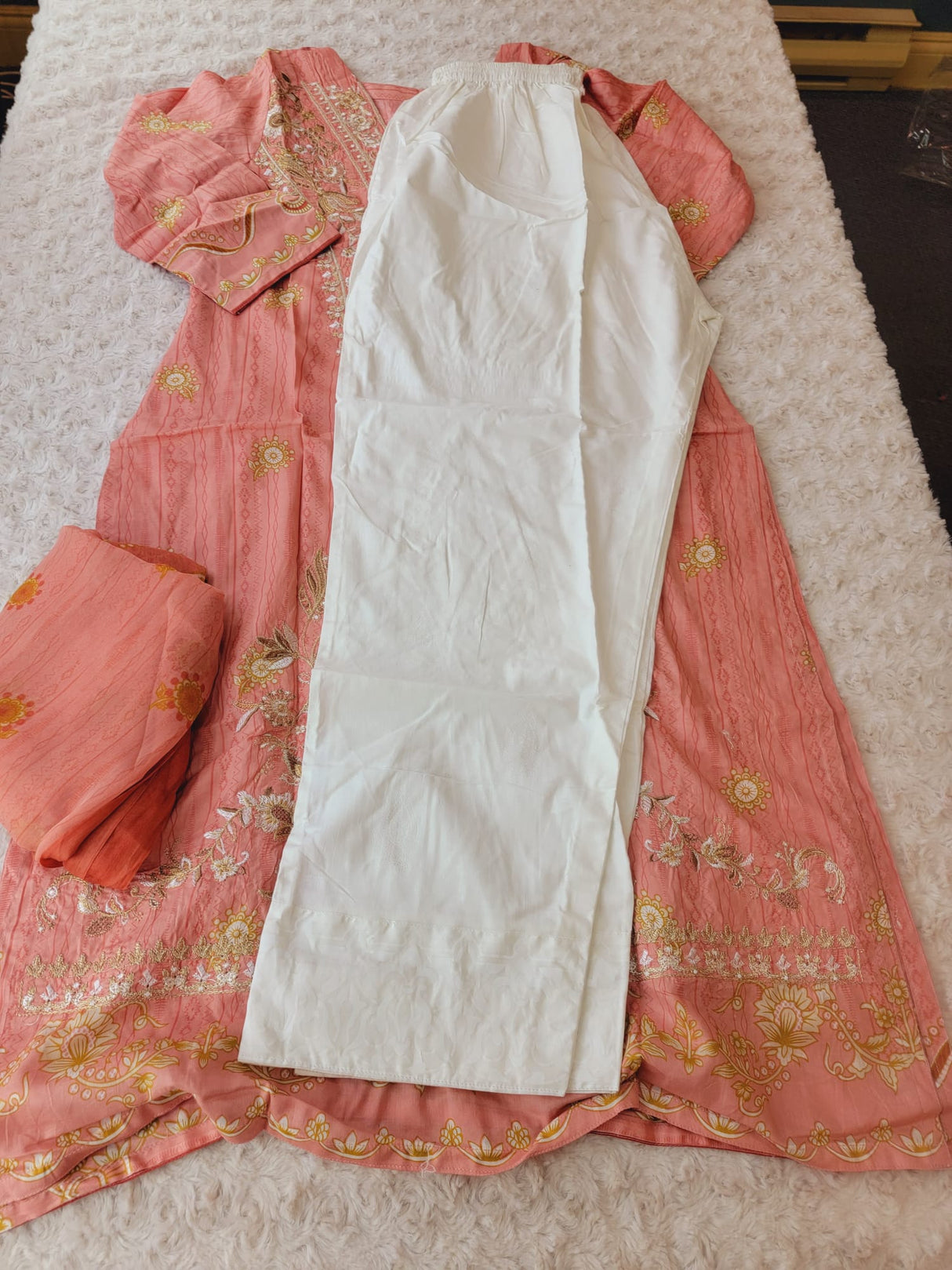 Indian Stitched Embroidery Suit Ready To Ship