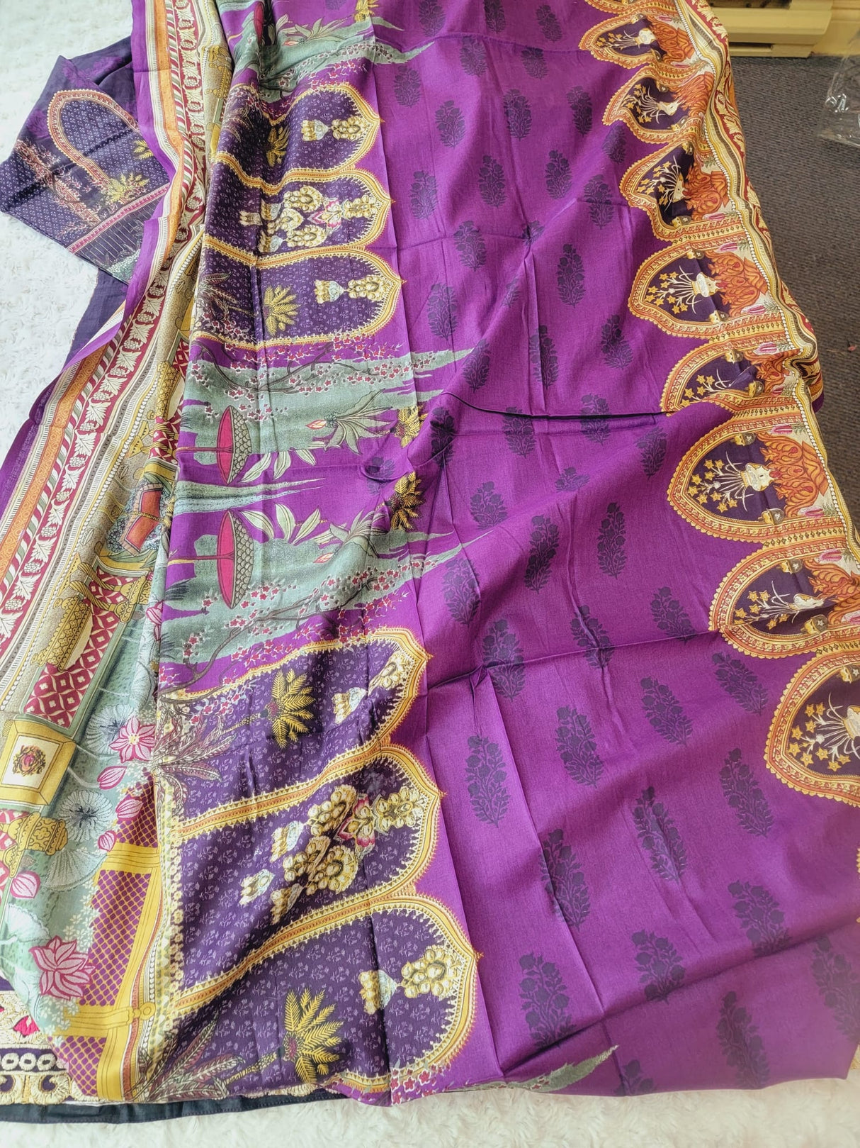 Indian Stitched Embroidery Suit Ready To Ship