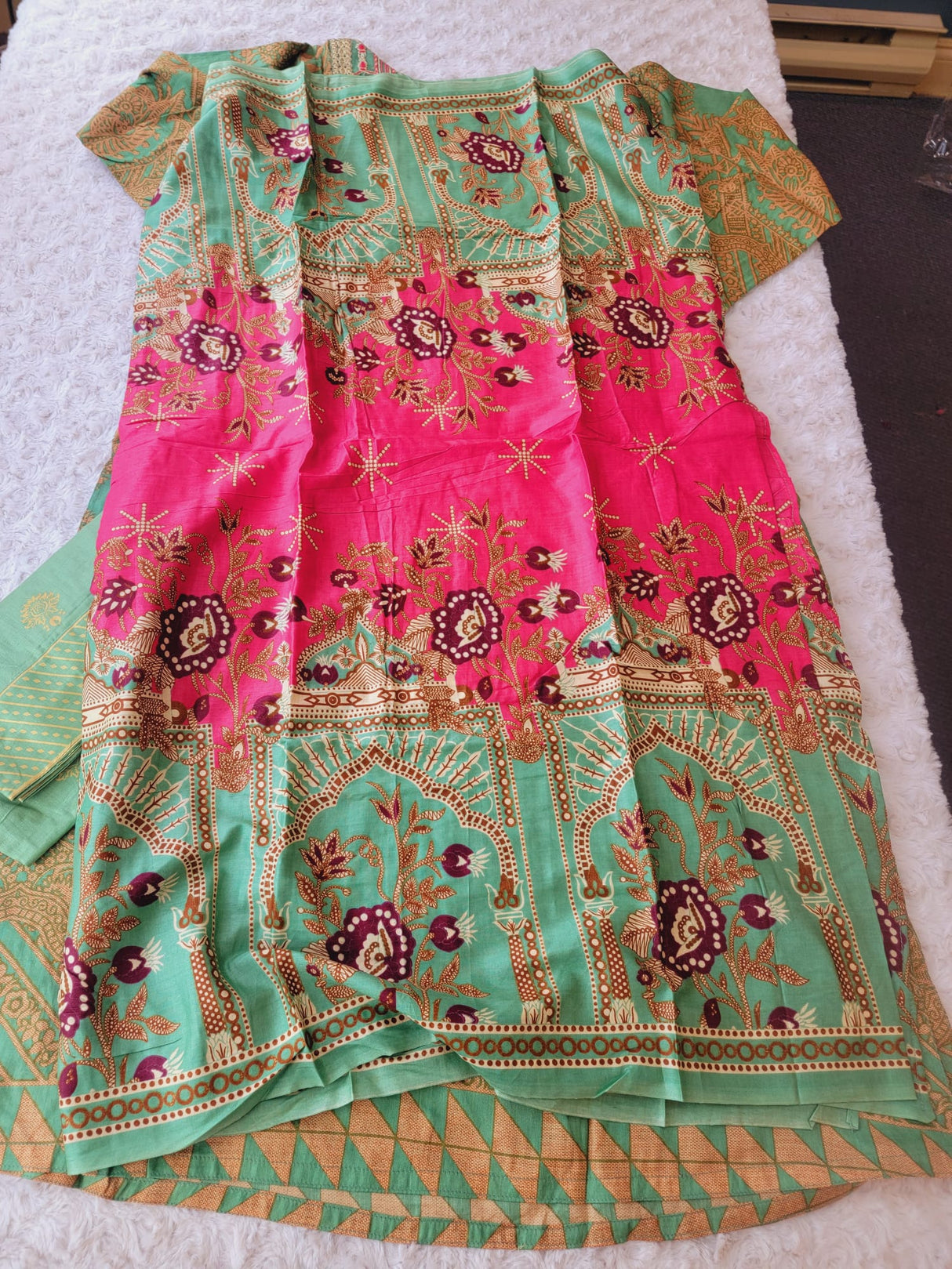 Indian Stitched Embroidery Suit Ready To Ship
