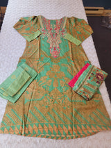 Indian Stitched Embroidery Suit Ready To Ship