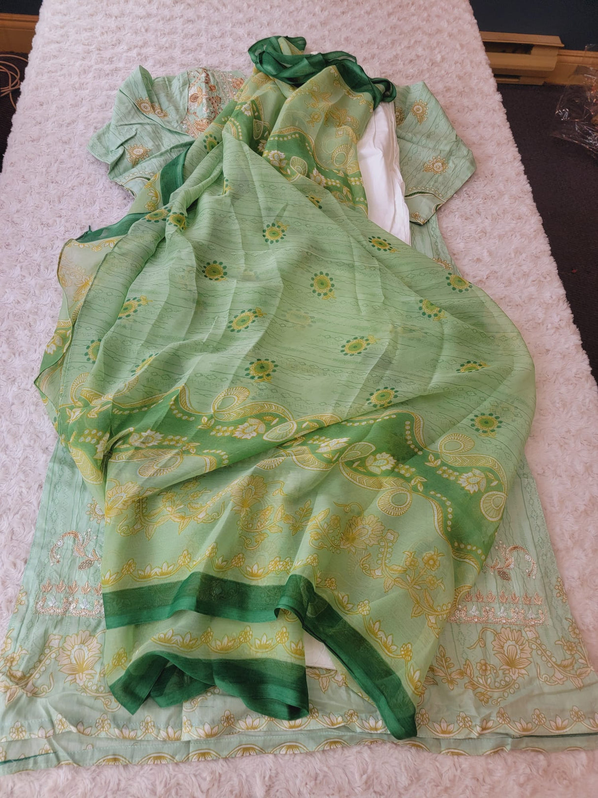 Indian Stitched Embroidery Suit Ready To Ship