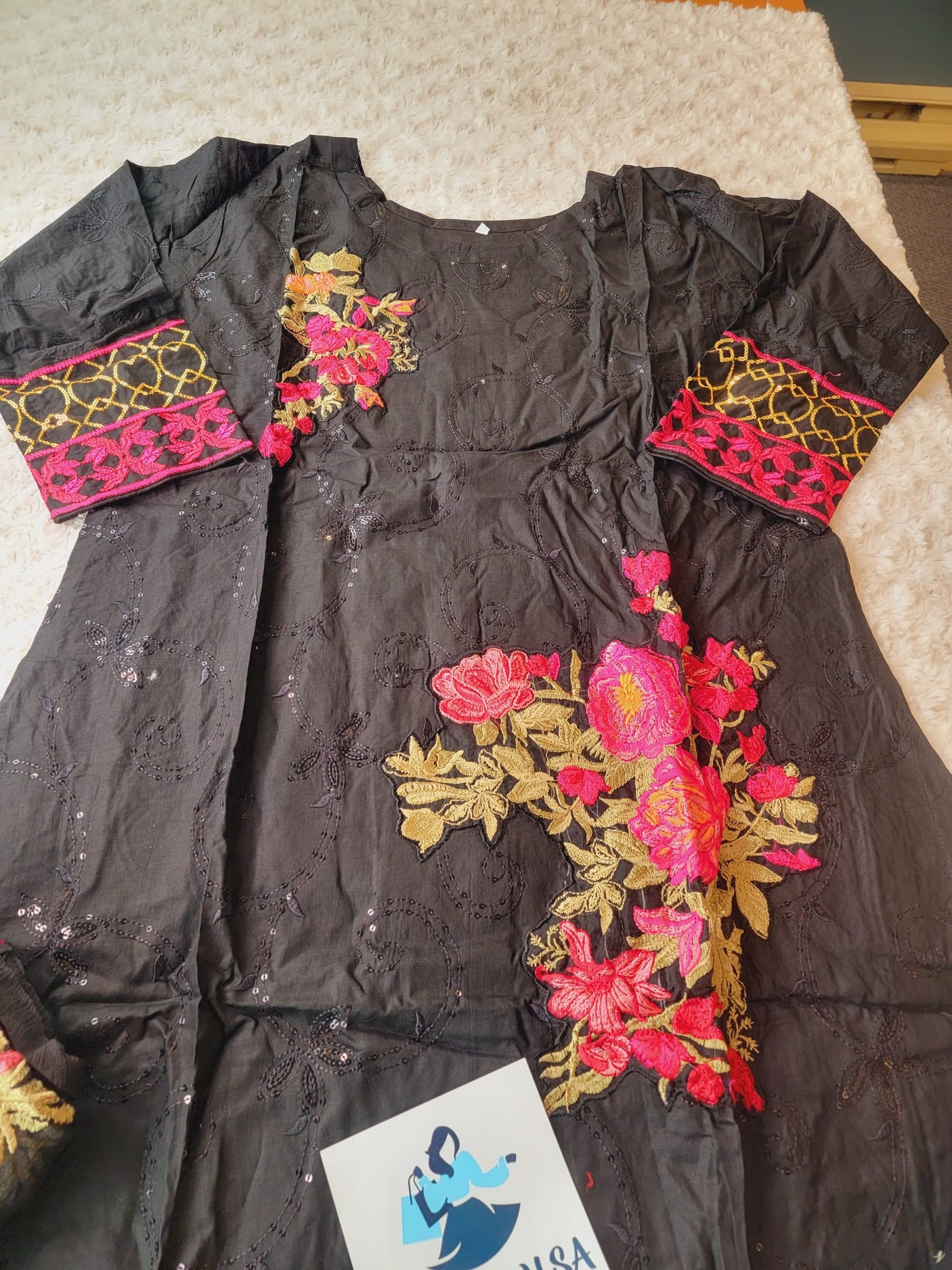 Pakistani Stitched Embroidery luxury  lawn Dresses Ready To Ship