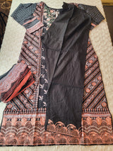 Pakistani Stitched lawn Embroidered Salwar kameez ready to ship