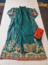 Indian Cotton Embroidered Suit Ready To Ship