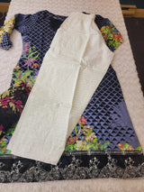 Indian Cotton Embroidered Suit Ready To Ship