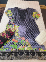 Indian Cotton Embroidered Suit Ready To Ship