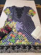 Indian Cotton Embroidered Suit Ready To Ship