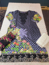 Indian Cotton Embroidered Suit Ready To Ship