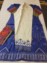 Indian Cotton Embroidered Suit Ready To Ship