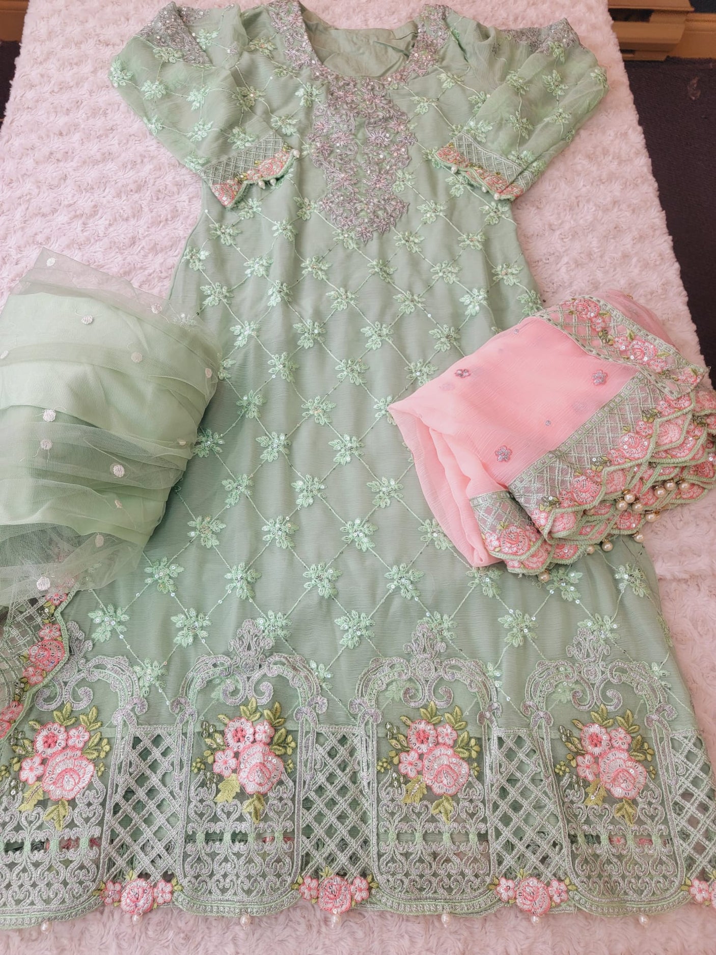 Pakistani Embroidered Party wear  Ready To Ship