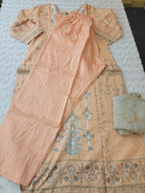 Indian Cotton Embroidered Suit Ready To Ship