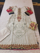 Indian Cotton Embroidered Suit Ready To Ship