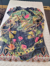 Indian Cotton Embroidered Suit Ready To Ship