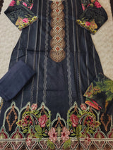 Indian Cotton Embroidered Suit Ready To Ship