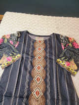 Indian Cotton Embroidered Suit Ready To Ship