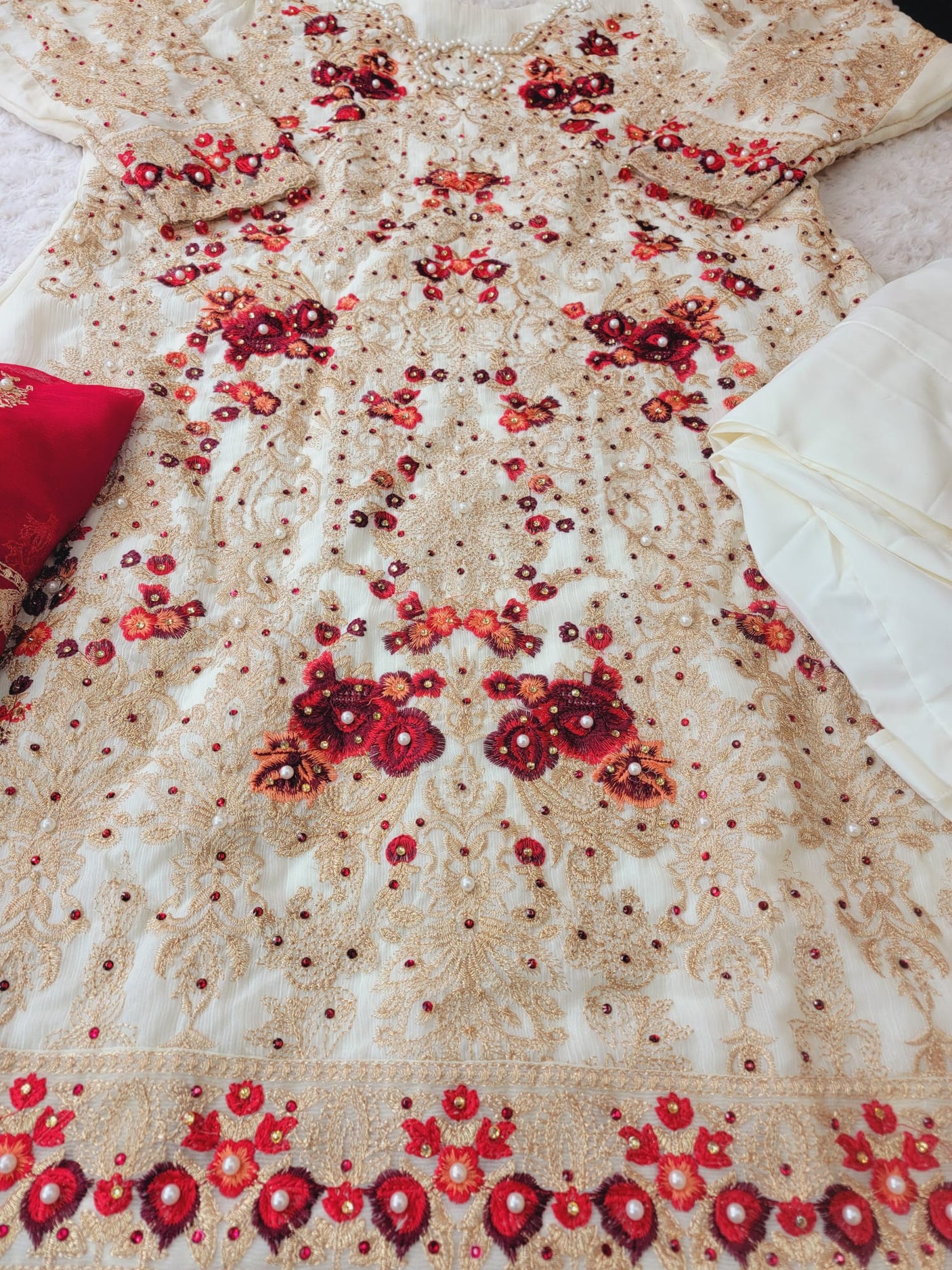 Pakistani Stitched Embroidery Party Wear Dresses Ready To Ship
