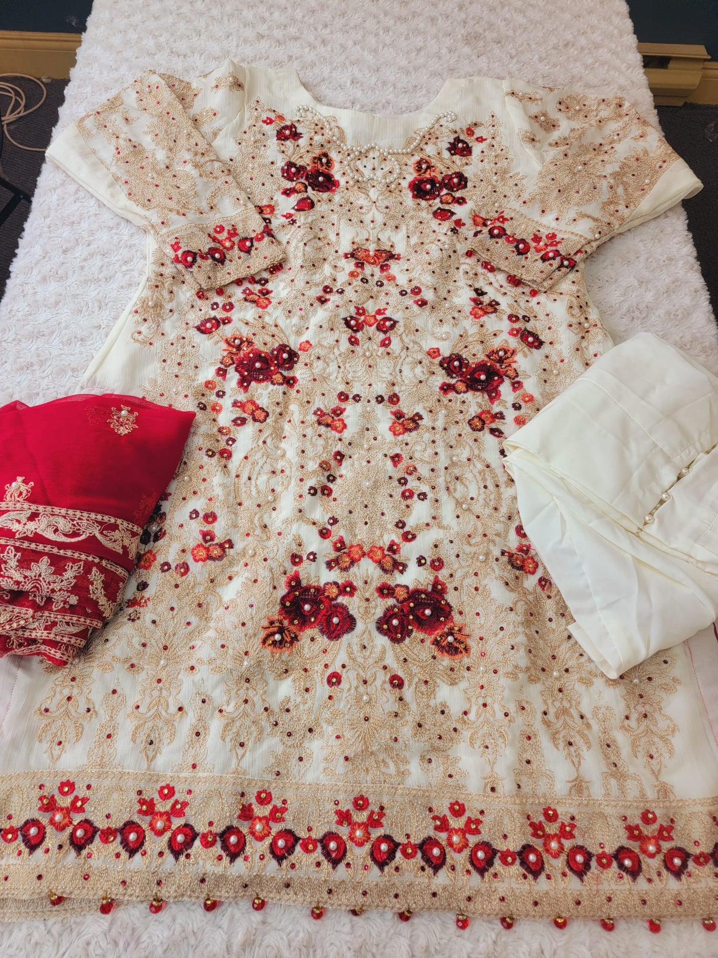 Pakistani Stitched Embroidery Party Wear Dresses Ready To Ship