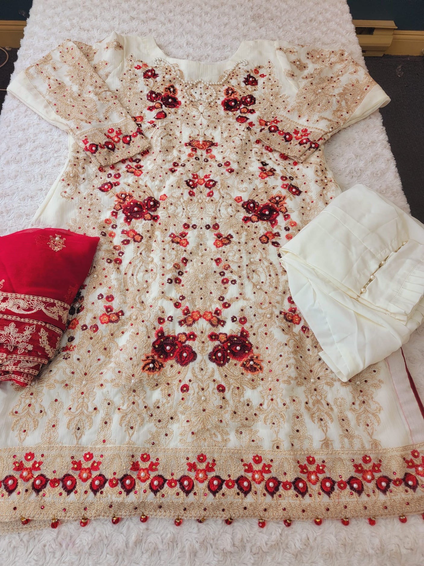 Pakistani Stitched Embroidery Party Wear Dresses Ready To Ship