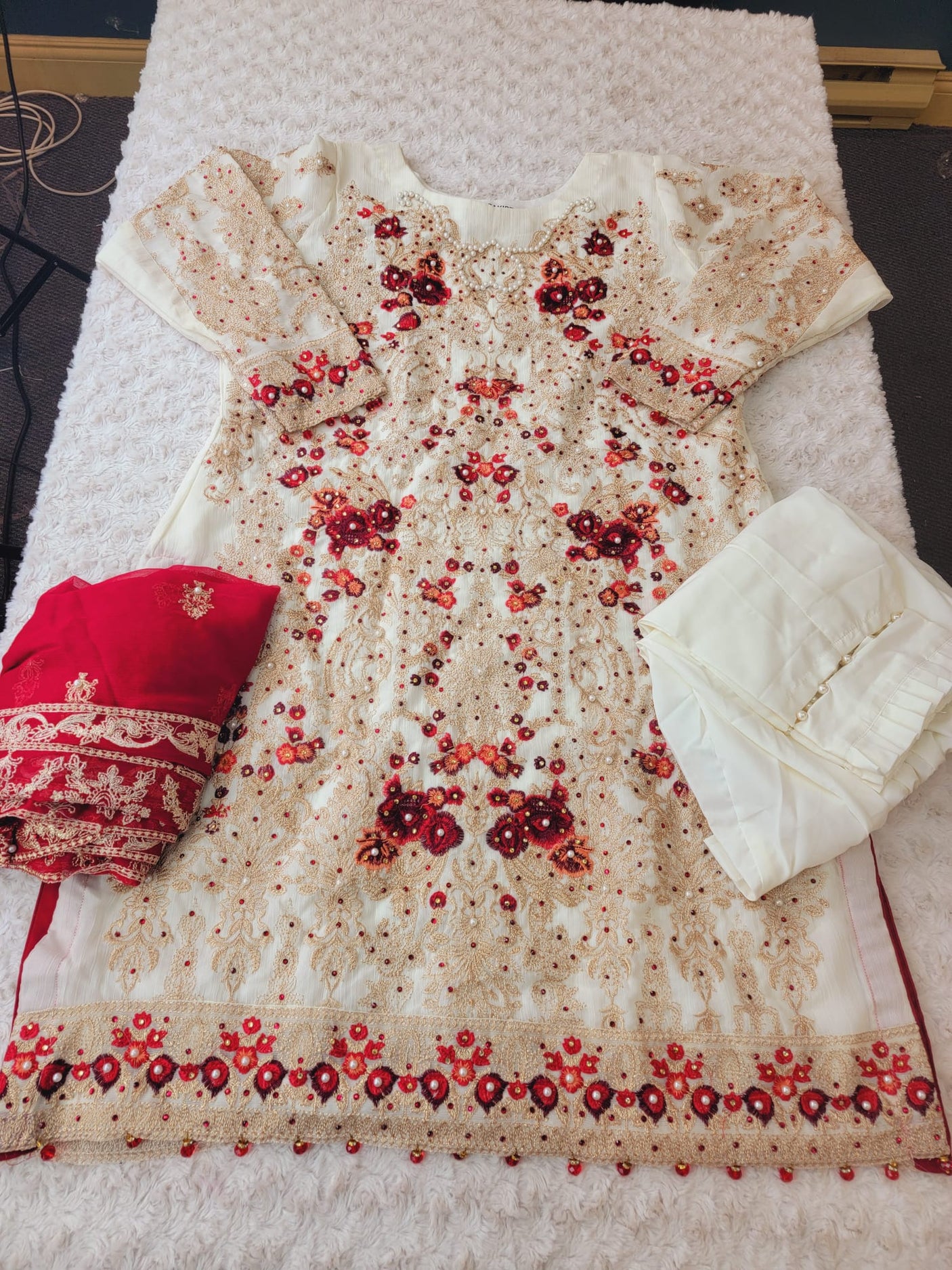 Pakistani Stitched Embroidery Party Wear Dresses Ready To Ship