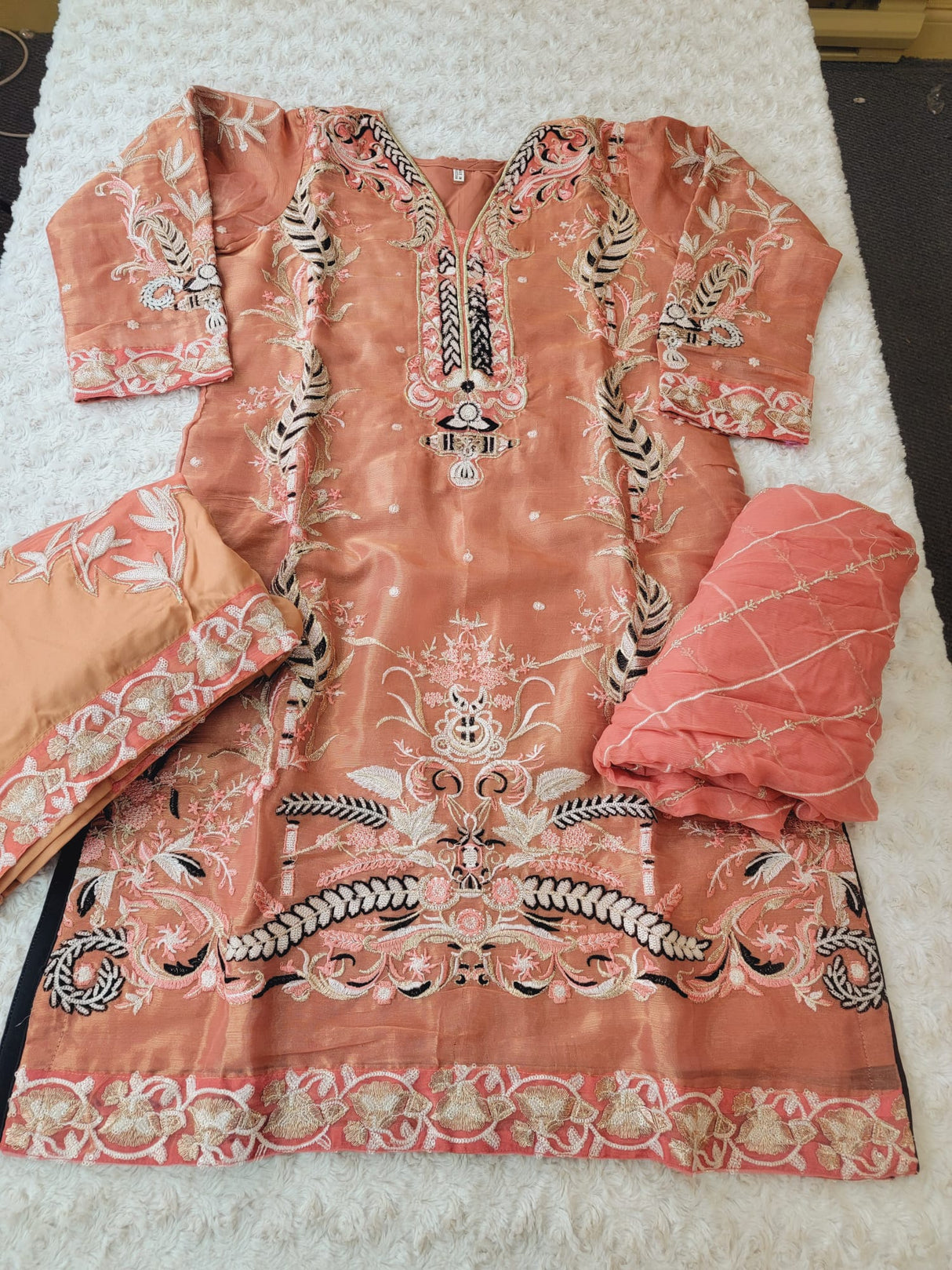 Pakistani Stitched Embroidery Party Wear Dresses Ready To Ship