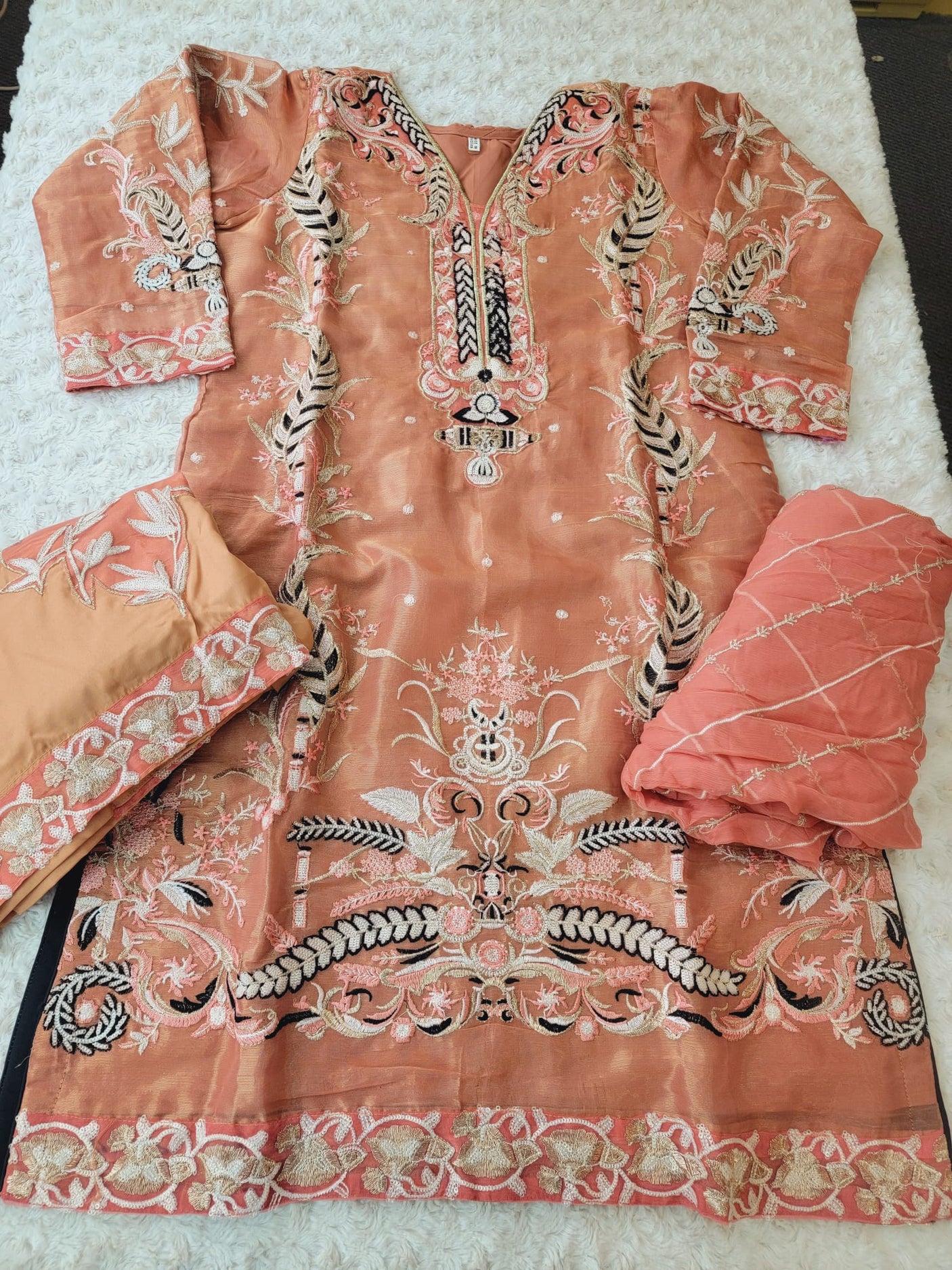 Pakistani Stitched Embroidery Party Wear Dresses Ready To Ship