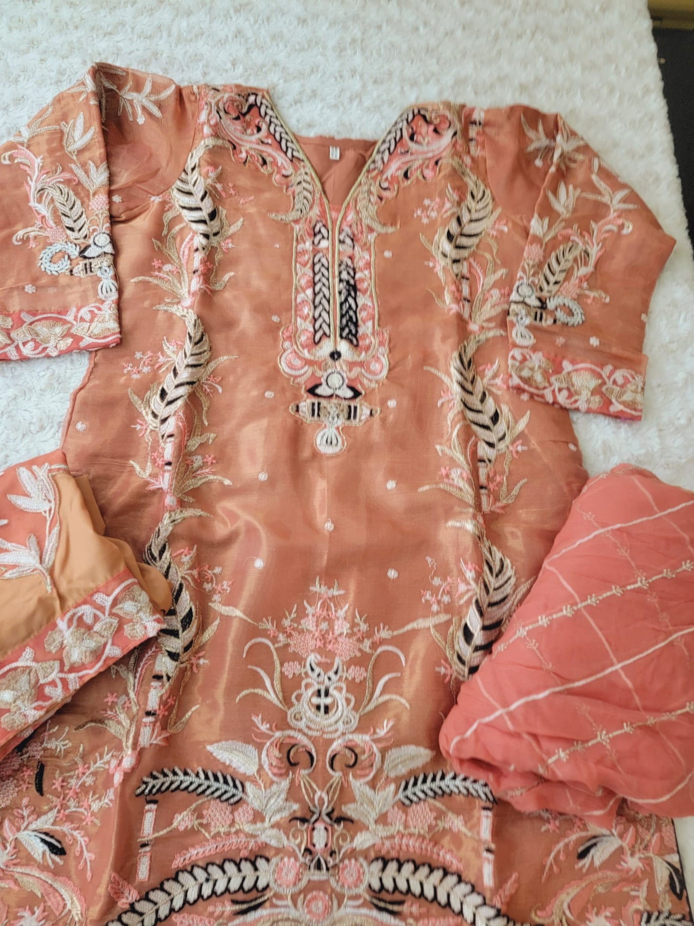 Pakistani Stitched Embroidery Party Wear Dresses Ready To Ship