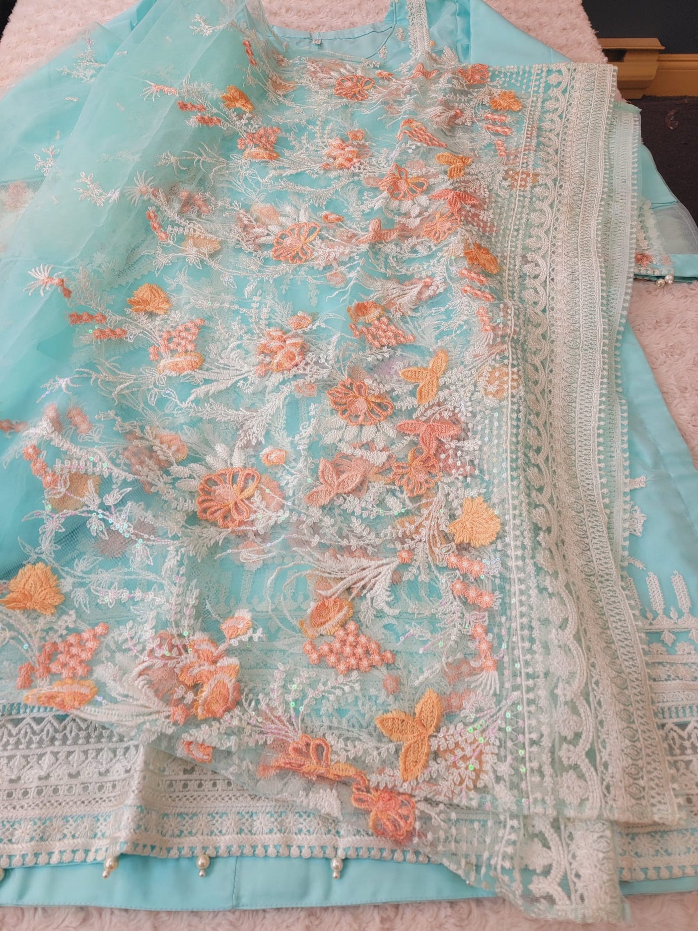 Pakistani Embroidered Party wear  Ready To Ship