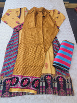 Pakistani linen Embroidered Salwar kameez Ready To Ship