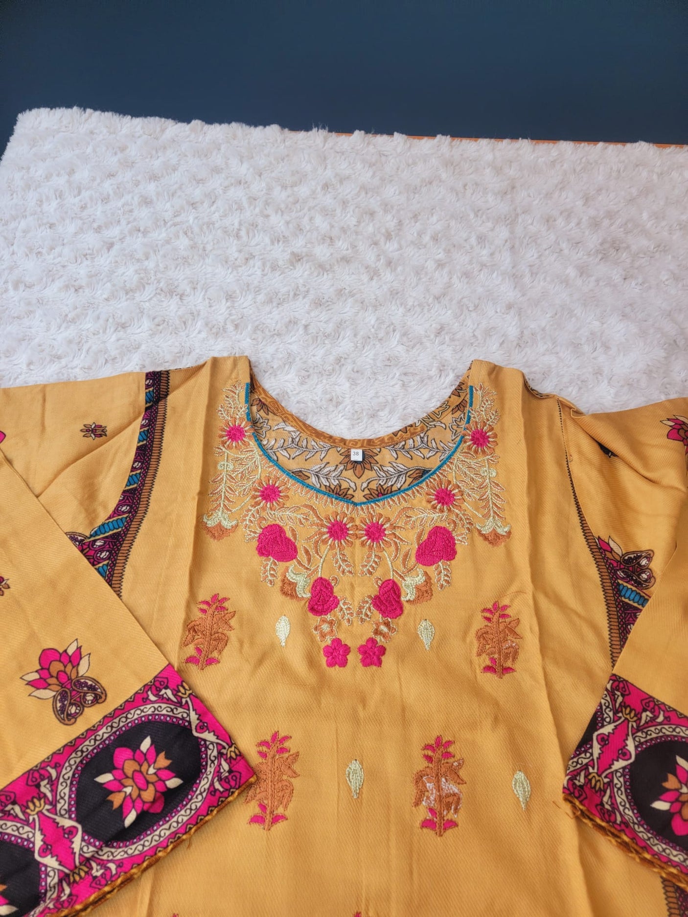 Pakistani linen Embroidered Salwar kameez Ready To Ship
