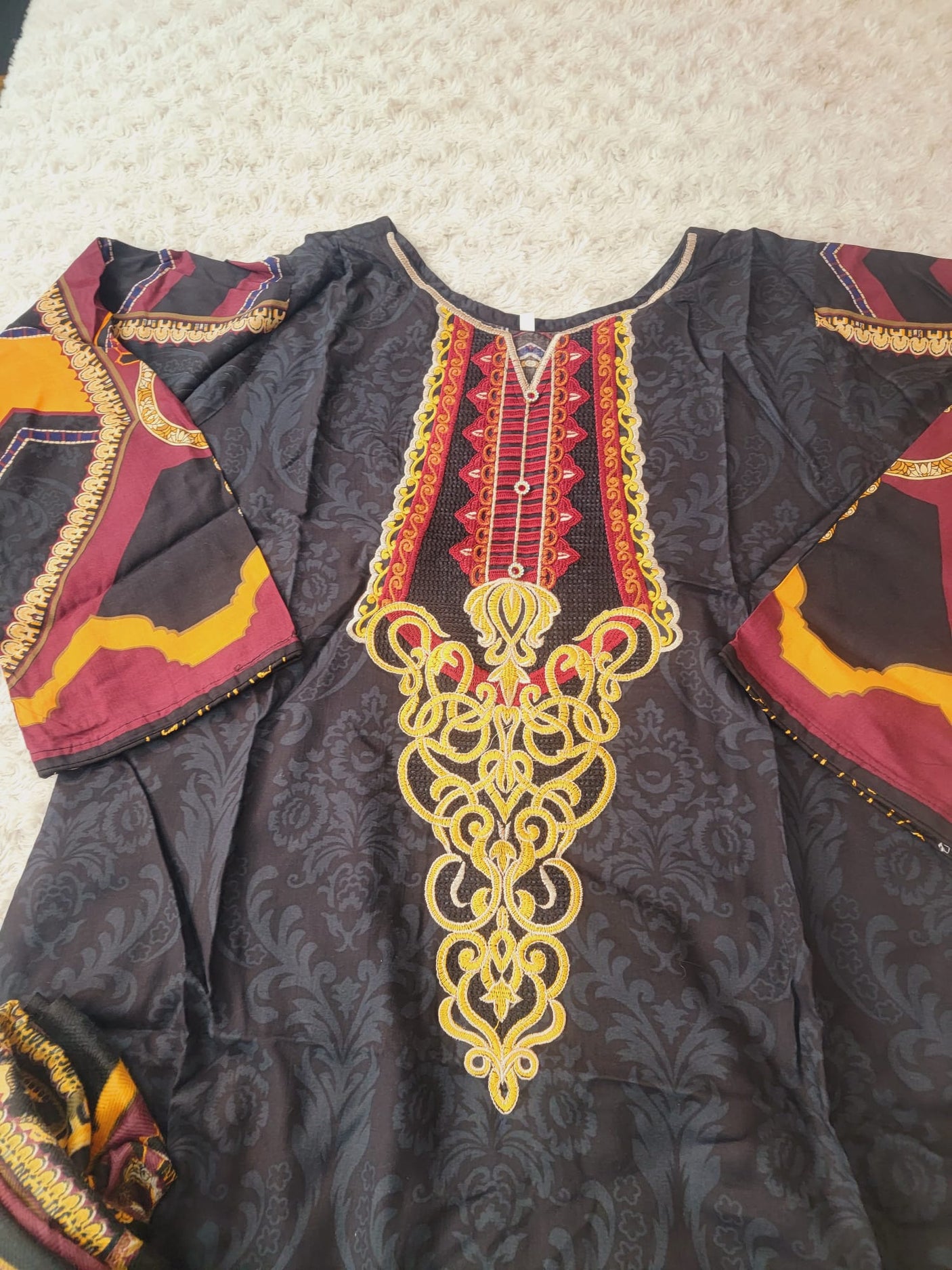 Pakistani linen Embroidered Salwar kameez Ready To Ship