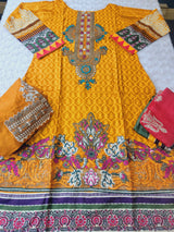 Pakistani linen Embroidered Salwar kameez Ready To Ship