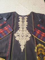 Pakistani linen Embroidered Salwar kameez Ready To Ship