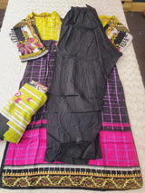 Pakistani linen Embroidered Salwar kameez Ready To Ship