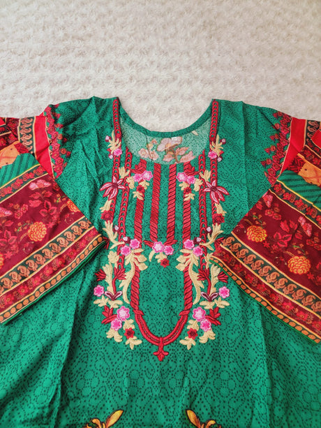 Pakistani linen Embroidered Salwar kameez Ready To Ship