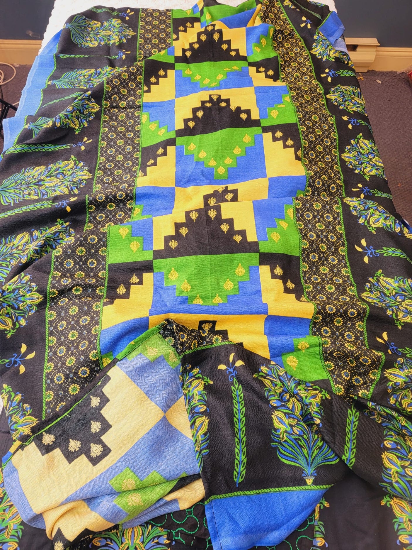 Pakistani linen Embroidered Salwar kameez Ready To Ship