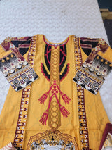 Pakistani linen Embroidered Salwar kameez Ready To Ship