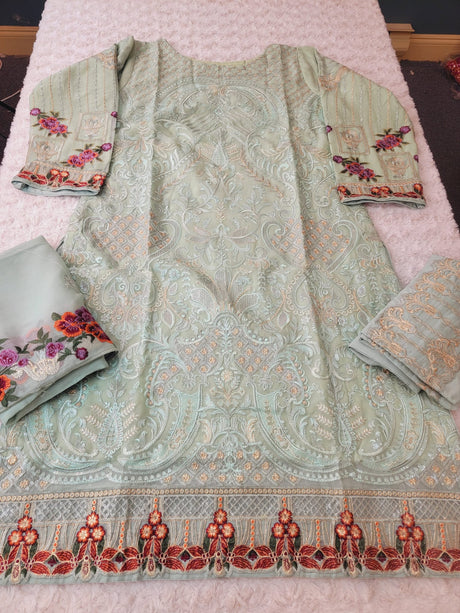Pakistani Embroidered Party wear  Ready To Ship