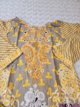 Pakistani linen Embroidered Salwar kameez Ready To Ship