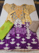 Pakistani linen Embroidered Salwar kameez Ready To Ship
