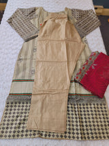 Pakistani Stitched Embroidered Lawn Salwar kameez ready to ship