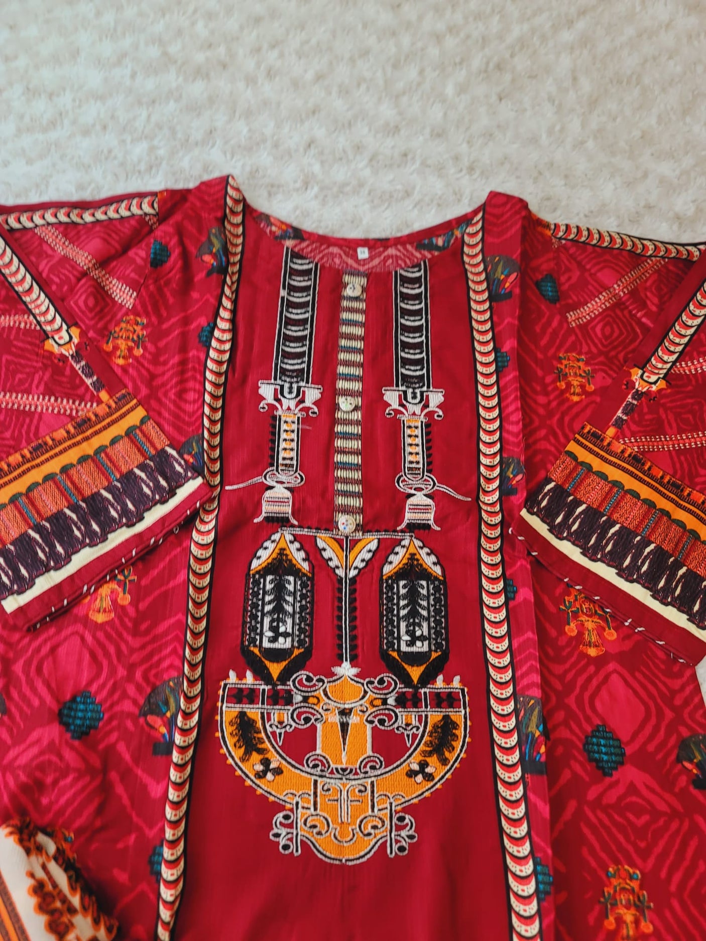 Pakistani linen Embroidered Salwar kameez Ready To Ship