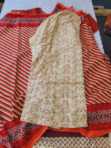 Pakistani linen Embroidered Salwar kameez Ready To Ship