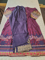 Pakistani Stitched lawn Embroidered Salwar kameez ready to ship