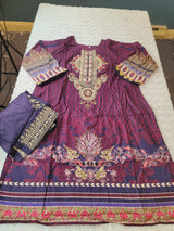 Pakistani Stitched lawn Embroidered Salwar kameez ready to ship