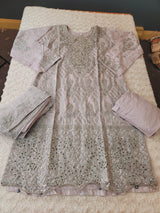Pakistani lawn stitched  Embroidered Suit Ready To Ship