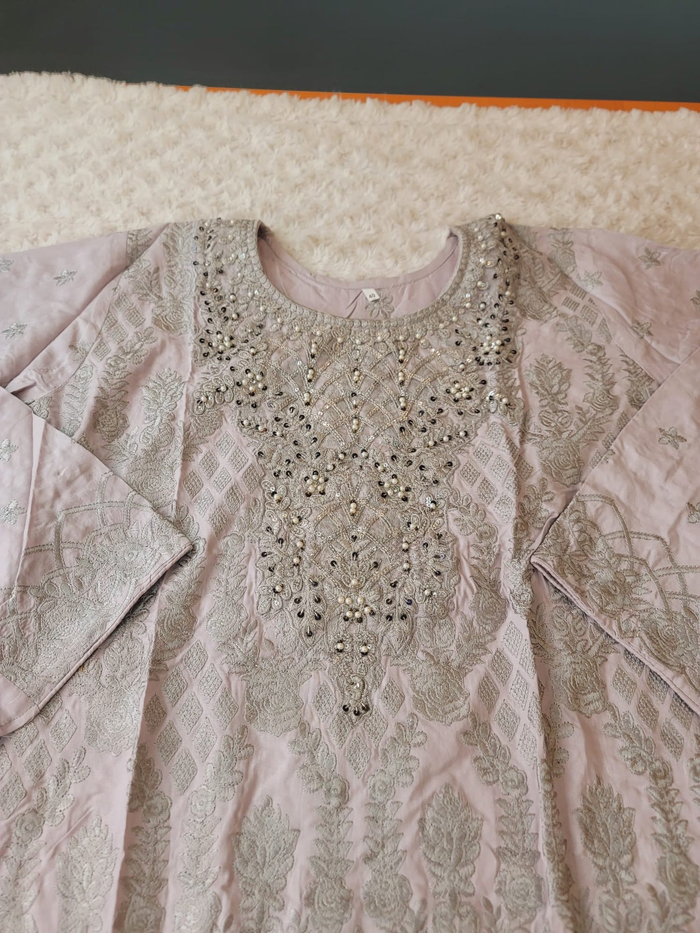 Pakistani lawn stitched  Embroidered Suit Ready To Ship