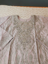 Pakistani lawn stitched  Embroidered Suit Ready To Ship