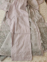 Pakistani lawn stitched  Embroidered Suit Ready To Ship