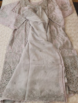 Pakistani lawn stitched  Embroidered Suit Ready To Ship
