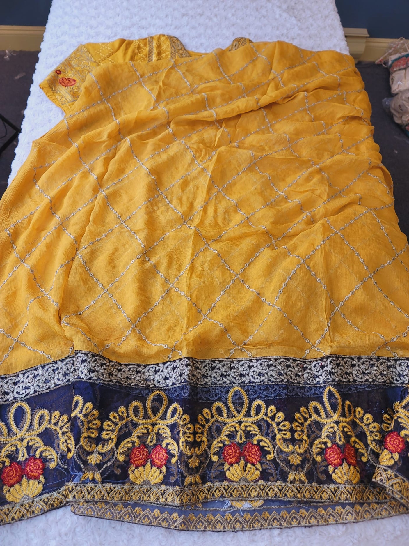 Pakistani lawn stitched  Embroidered Suit Ready To Ship